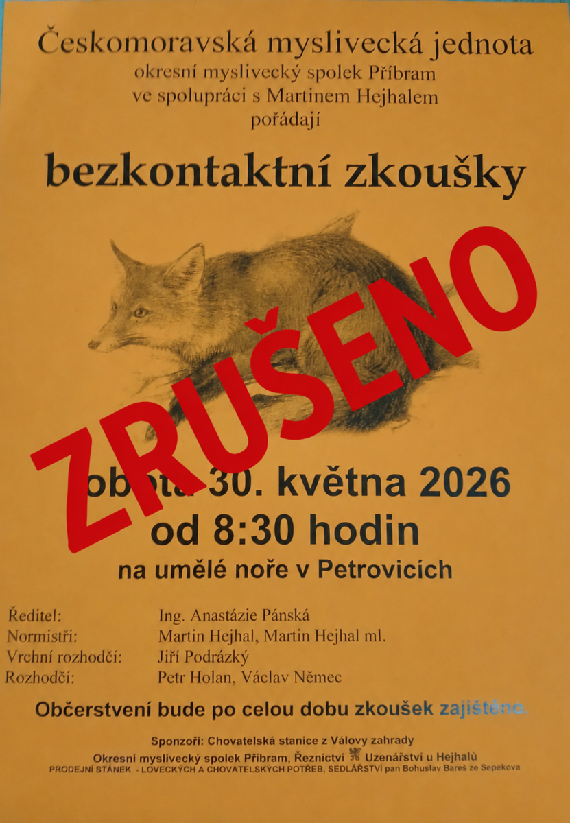 Zkoušky norování zrušeny